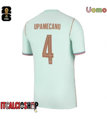 Francia Dayot Upamecano #4 Seconda Maglia Mondiali 2026 Manica Corta